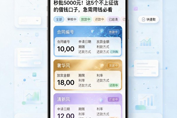 秒批5000元！这5个不上征信的借钱口子，急需用钱必看