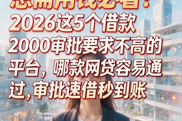 急需用钱必看！2026这5个借款2000审批要求不高的平台，哪款网贷容易通过审批速借秒到账