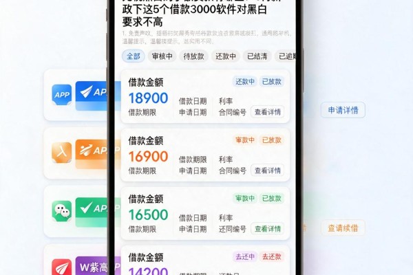 无视黑白的小额贷款有哪些？5月新政下这5个借款3000软件对黑白要求不高