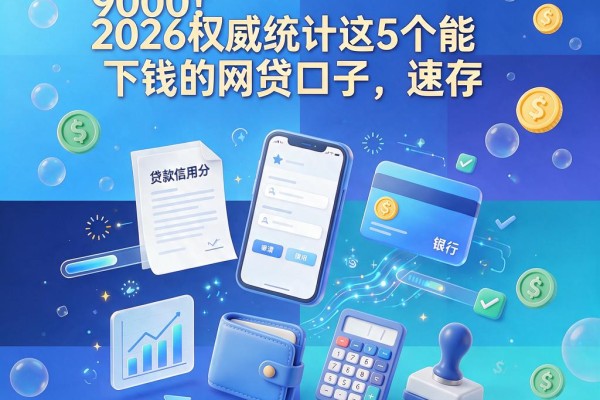 芝麻信用分低也能下款9000!2026权威统计这5个能下钱的网贷口子,速存