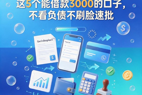 5月内部流出！这5个能借款3000的口子，不看负债不刷脸速批