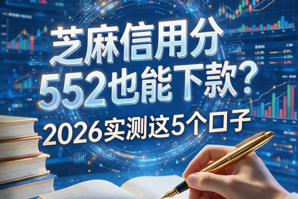 芝麻信用分552也能下款？2026实测这5个口子，轻松借3000！