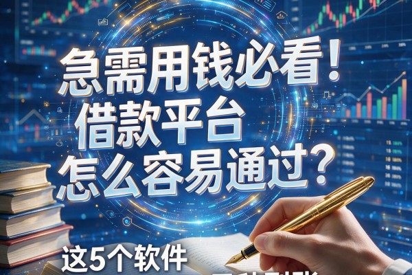 急需用钱必看!借款平台怎么容易通过?这5个软件借钱10000元秒到账
