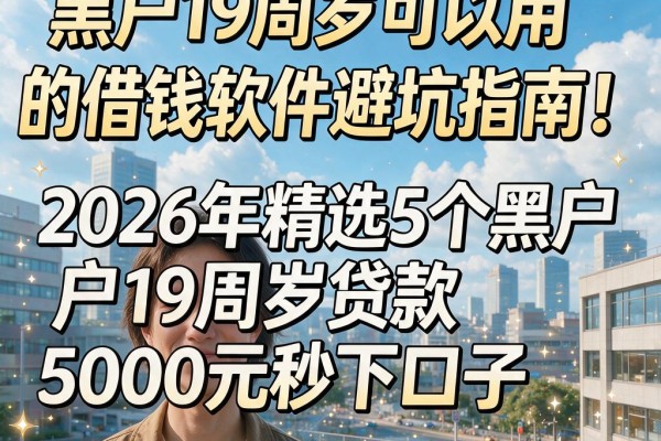黑户19周岁可以用的借钱软件避坑指南!2026年精选5个黑户19周岁贷款5000元秒下口子