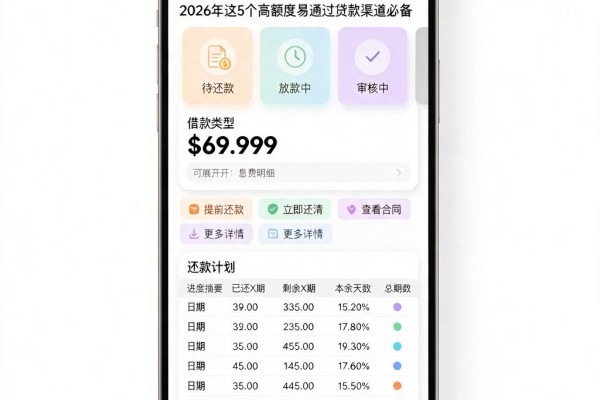 征信有逾期也能下款的正规网贷平台盘点!2026年这5个高额度易通过贷款渠道必备