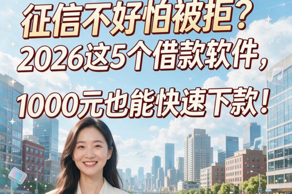 征信不好怕被拒?2026这5个借款软件,1000元也能快速下款!