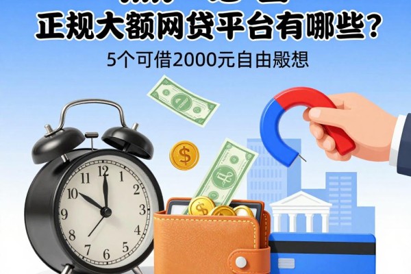 黑户必看！正规大额网贷平台有哪些？这5个可借2000元