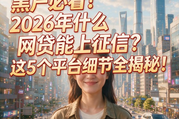 黑户必看!2026年什么网贷能上征信?这5个平台细节全揭秘!
