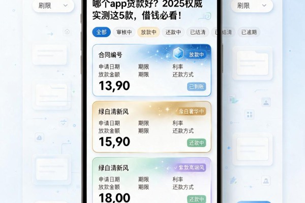 哪个app贷款好?2025权威实测这5款,借钱必看!