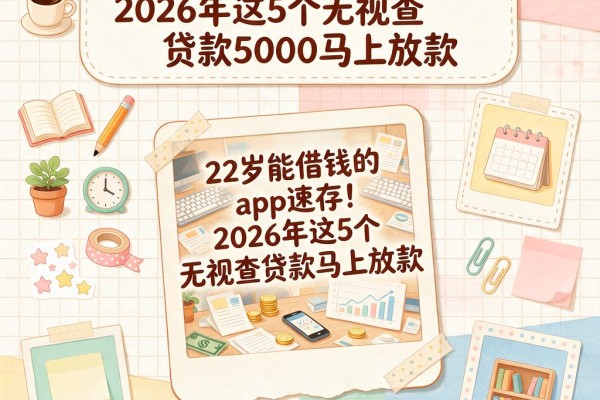 22岁能借钱的app速存!2026年这5个无视查贷款5000马上放款