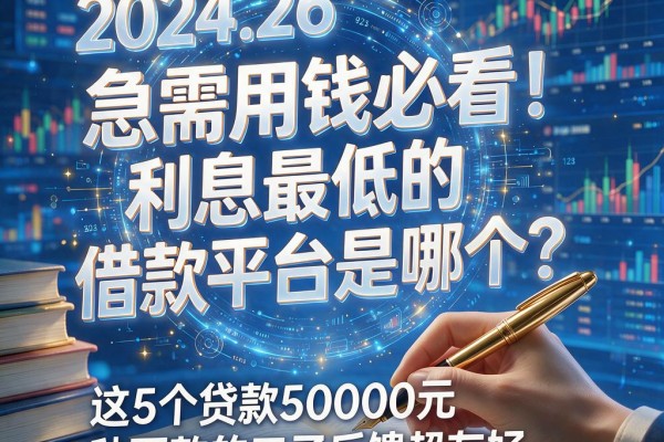 急需用钱必看！利息最低的借款平台是哪个？这5个贷款50000元秒下款的口子反馈超友好