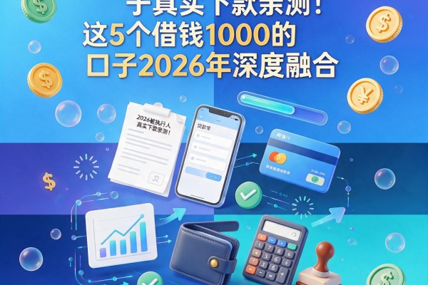 2026被执行人网贷口子真实下款亲测!这5个借钱1000的口子2026年深度融合