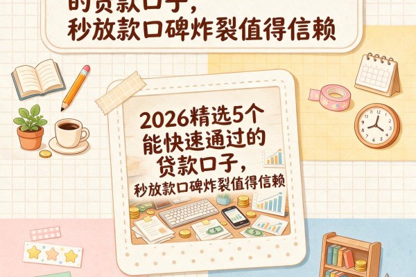 2026精选5个能快速通过的贷款口子,秒放款口碑炸裂值得信赖