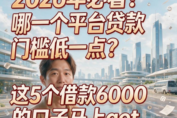 2026年必看!哪一个平台贷款门槛低一点?这5个借款6000的口子马上get