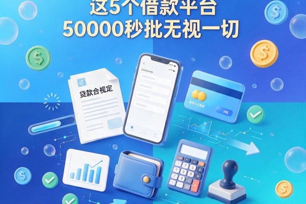 2026必下ID贷口子大盘点！这5个借款平台50000秒批无视一切