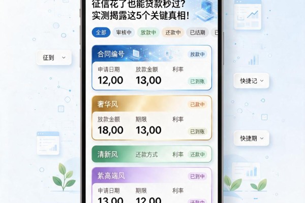 征信花了也能贷款秒过?实测揭露这5个关键真相!