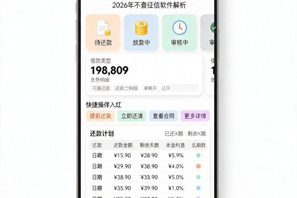 急用钱看这5个!无视黑白,快至56秒到账,2026年不查征信软件解析