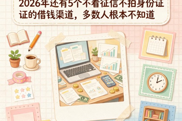 征信好的小额贷款真相揭秘!2026年还有5个不看征信不拍身份证的借钱渠道,多数人根本不知道