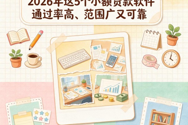 黑户也能下款快!2026年这5个小额贷款软件通过率高、范围广又可靠
