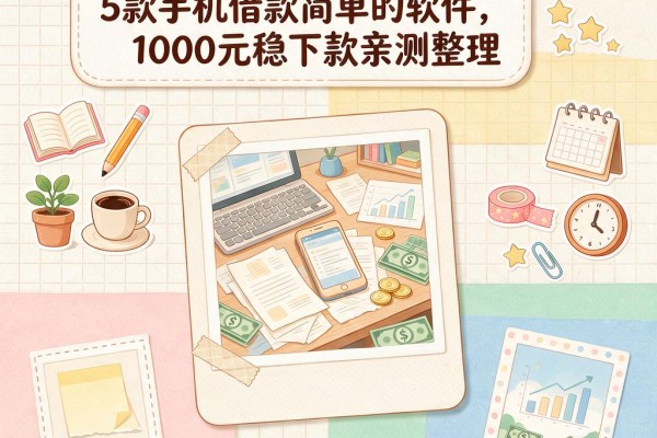 2026年揭秘！5款手机借款简单的软件，1000元稳下款亲测整理