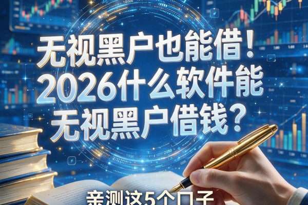 无视黑户也能借!2026什么软件能无视黑户借钱?亲测这5个口子,5000元对资质要求不高