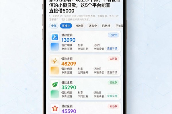 急用钱必看!晚上秒下款、不看征信的小额贷款,这5个平台能直接借5000