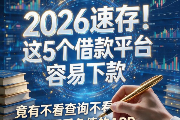 2026速存！这5个借款平台容易下款，竟有不看查询不看大数据不看负债的APP