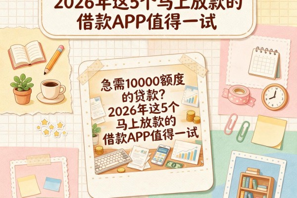 急需10000额度的贷款?2026年这5个马上放款的借款APP值得一试