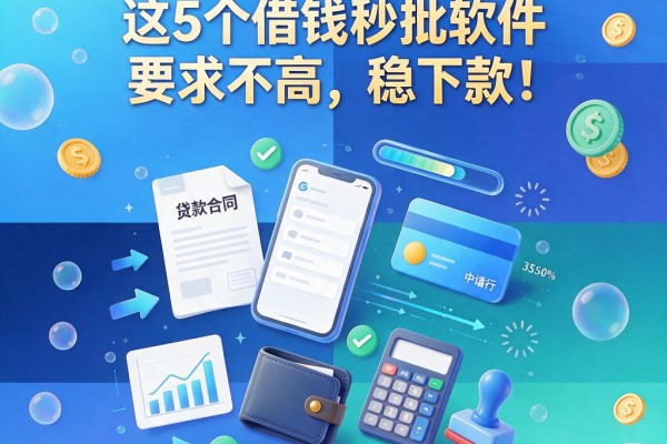 急需2000元？这5个借钱秒批软件要求不高，稳下款！