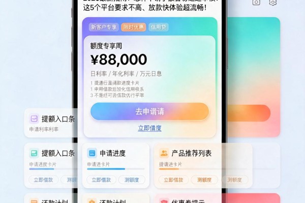 2026最新指南！怎样申请小额容易通过审核？这5个平台要求不高、放款快体验超流畅