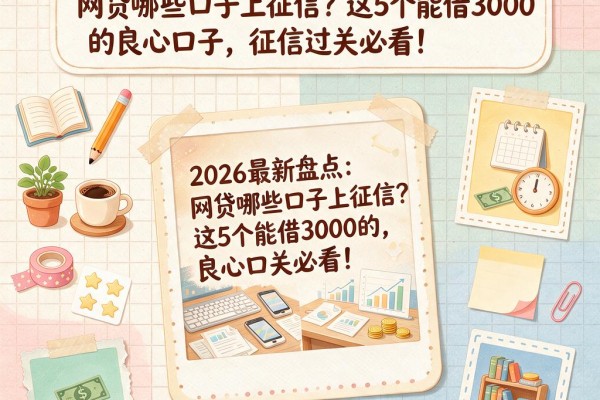 2026最新盘点:网贷哪些口子上征信?这5个能借3000的良心口子,征信过关必看!