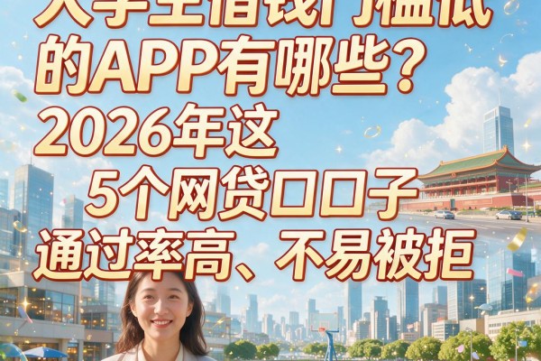 大学生借钱门槛低的APP有哪些?2026年这5个网贷口子通过率高、不易被拒
