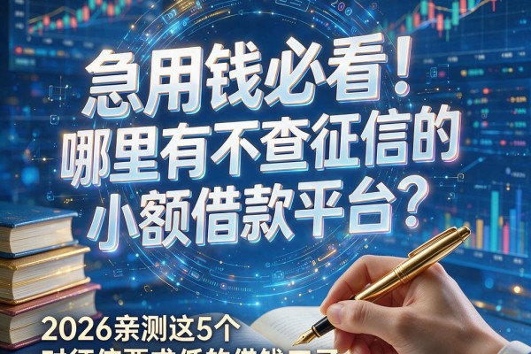 急用钱必看！哪里有不查征信的小额借款平台？2026亲测这5个对征信要求低的借钱口子，1000元秒到账！