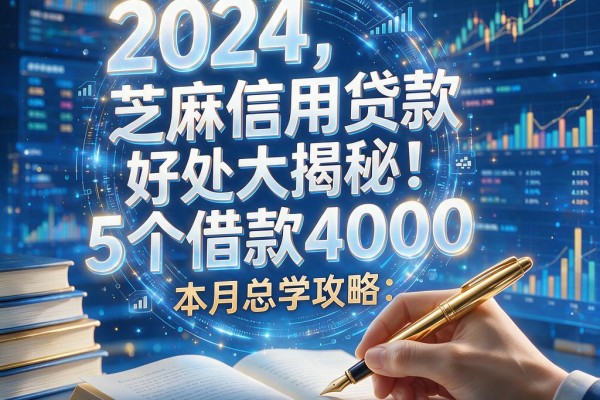 芝麻信用贷款的好处大揭秘!本月必学攻略:今日总结5个借款4000、对信用要求不高的软件