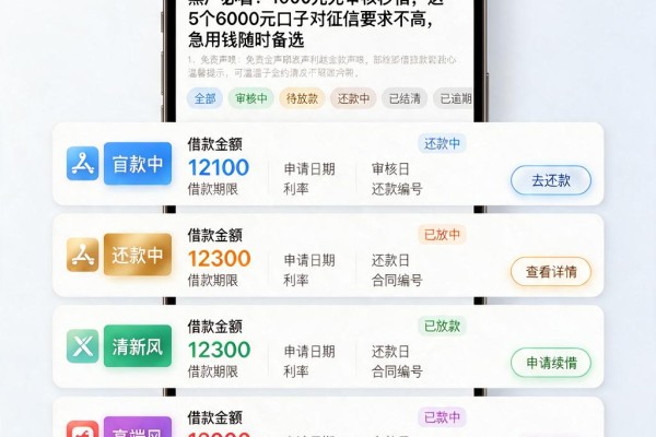 黑户必看！1000元无审核秒借，这5个6000元口子对征信要求不高，急用钱随时备选