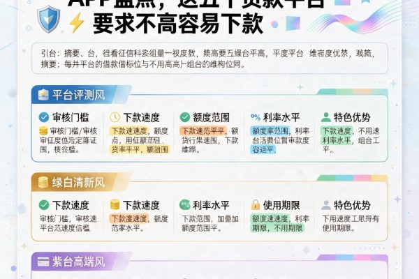 不看征信、不看大数据的借款APP盘点，这五个贷款平台要求不高容易下款