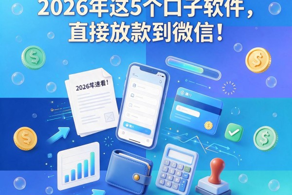 急用钱速看!2026年这5个口子软件,直接放款到微信!