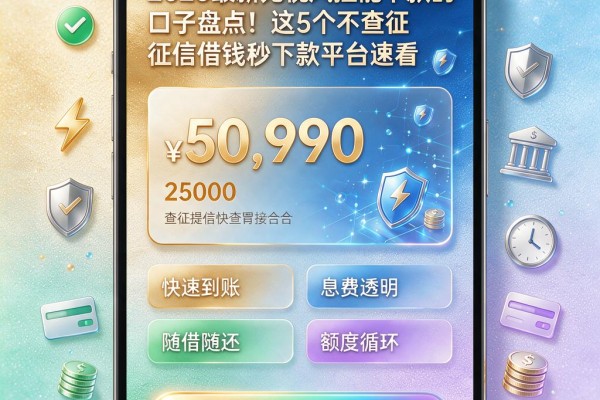 2026最新无视风控能下款的口子盘点!这5个不查征信借钱秒下款平台速看
