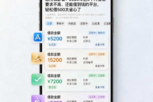 急用钱必看!2026年这5个对征信要求不高、还能借到钱的平台,轻松借500太省心了
