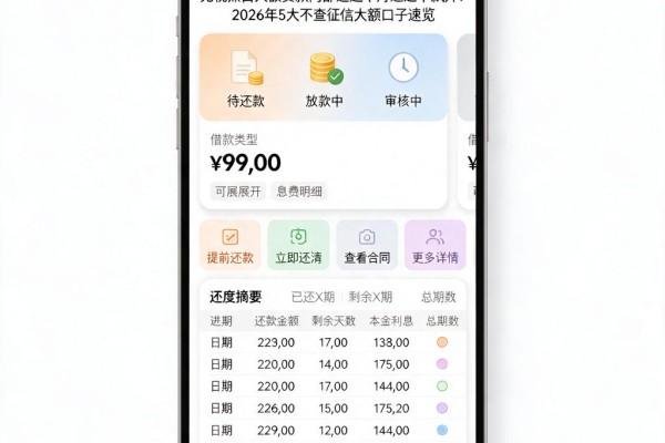 无视黑白大额贷款内部通道本月通过率飙升!2026年5大不查征信大额口子速览
