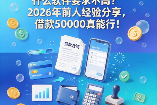 这5个未成年小额贷款用什么软件要求不高？2026年前人经验分享，借款50000真能行！