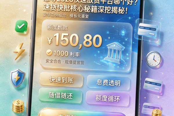 急寻2026快速放贷平台哪个好?速贷快批核心秘籍深挖揭秘!