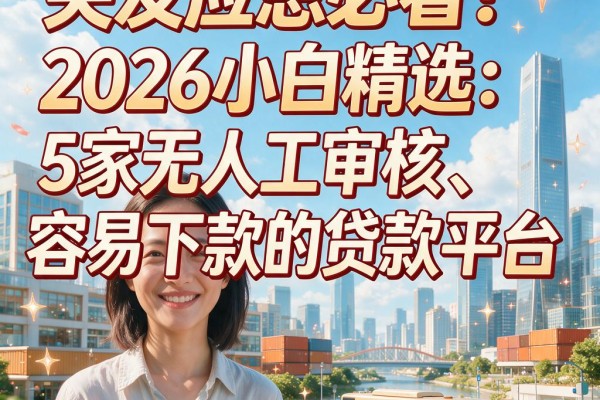 突发应急必看!2026小白精选:5家无人工审核、容易下款的贷款平台