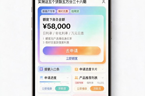2026独家首发！小额快速借钱平台有哪些？实测这五个贷款五万分三十六期