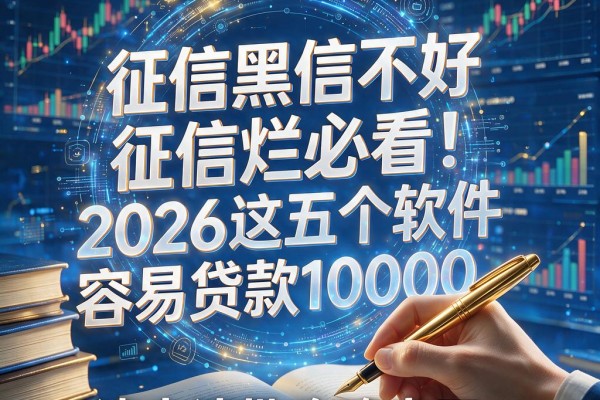 征信黑、征信不好、征信烂必看！2026这五个软件容易贷款10000，速申速批攻略来了
