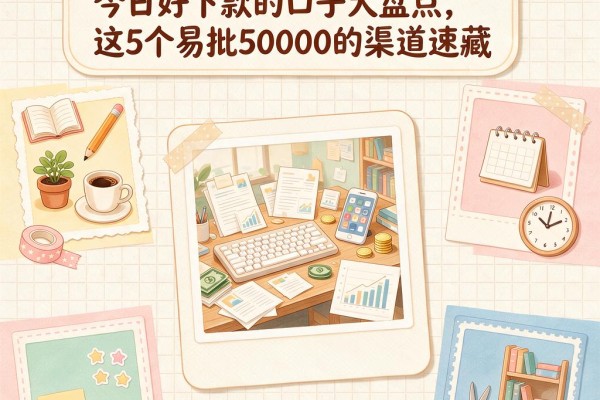 2026年秒批秘诀!今日好下款的口子大盘点,这5个易批50000的渠道速藏
