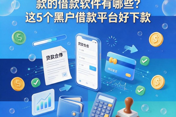 黑户必看!2026年容易放款的借款软件有哪些?这5个黑户借款平台好下款