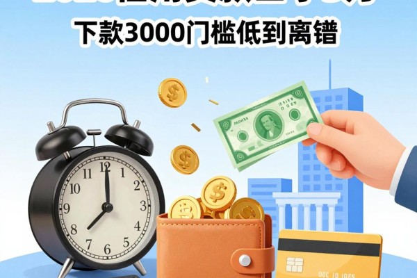 信用卡贷款口子3万,2026亲测这5个平台下款3000门槛低到离谱