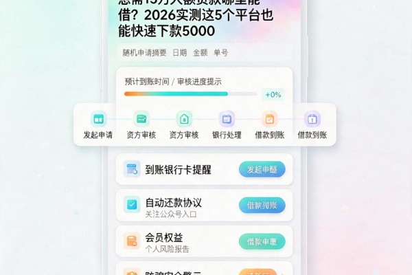 急需15万大额贷款哪里能借?2026实测这5个平台也能快速下款5000