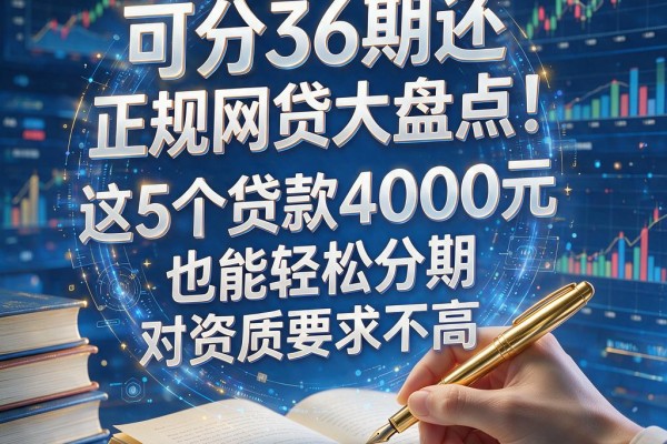 可分36期还的正规网贷大盘点！这5个贷款4000元也能轻松分期、对资质要求不高的APP速看